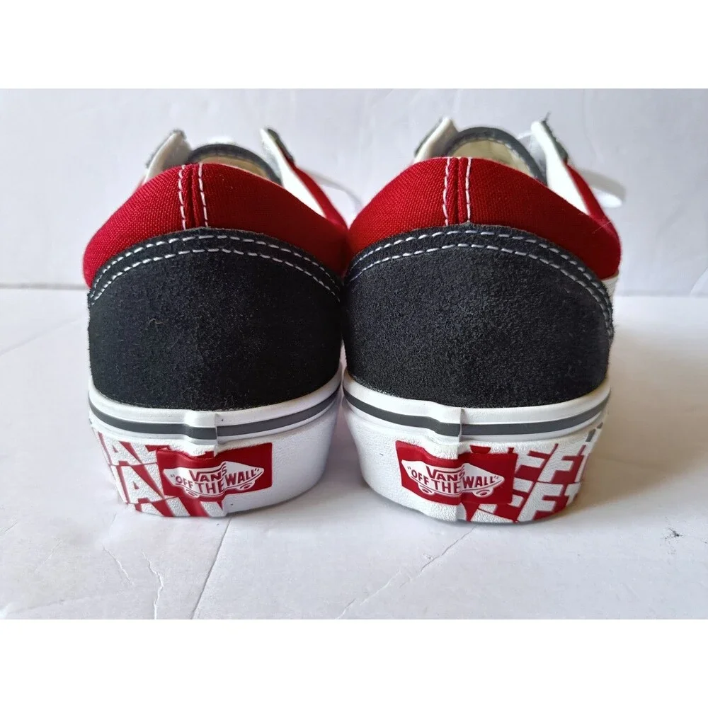 Vans Old Skool Shoes OTW Sidewall Black Red Men's Size 8 Low Top VN0A38G1VRH